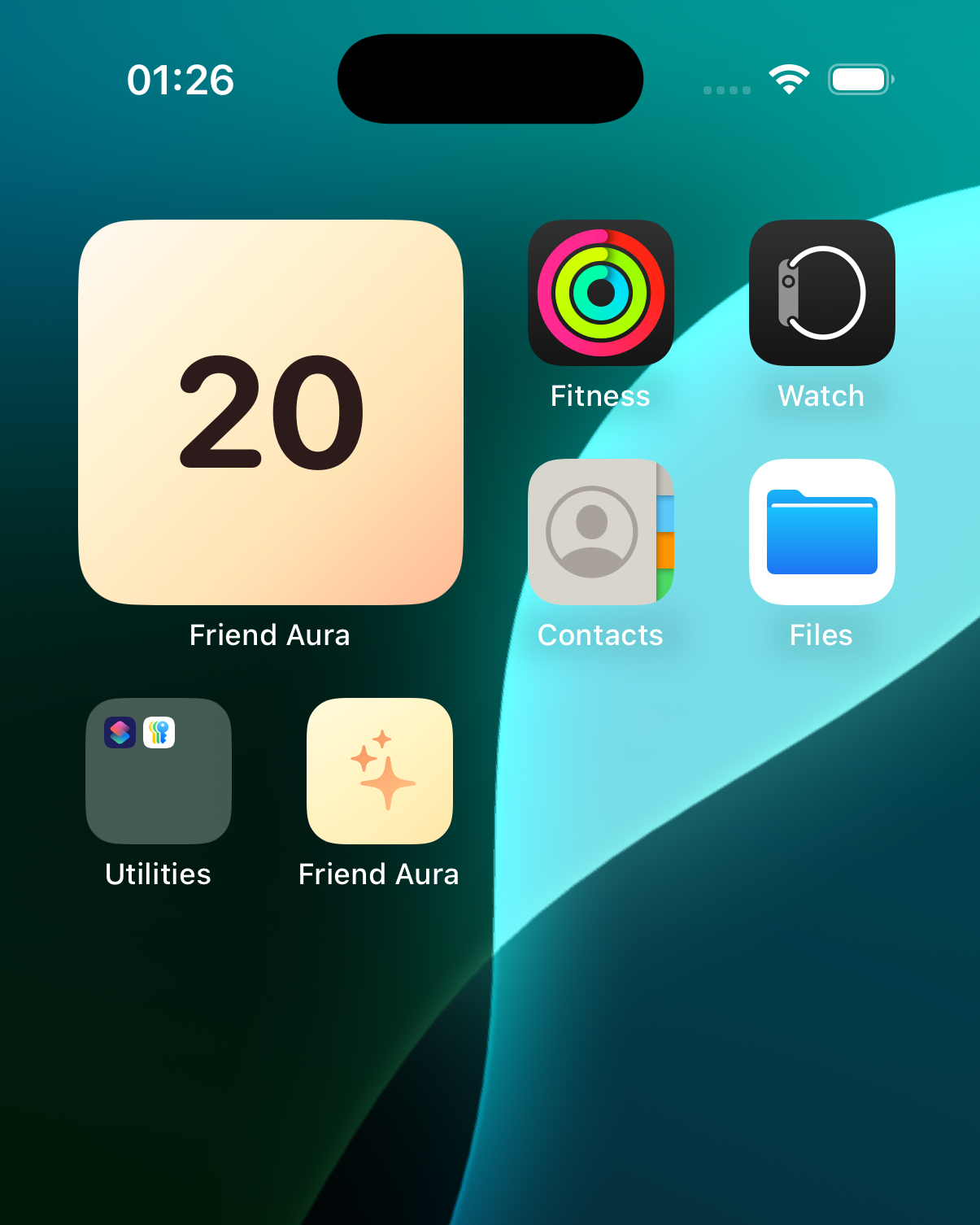 Friend Aura Home Screen Widget
